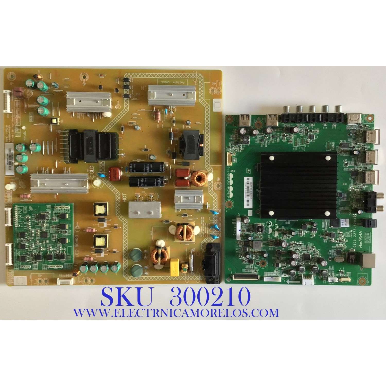 KIT DE TARJETAS PARA TV VIZIO / MAIN 3648-0212-0150 / 0171-2272-6203 / FUENTE 0500-0605-1000 / FSP171-1PSZ01 / PANEL LSC480FN10-G01 / MODELO E48U-D0 LAUSUBBS